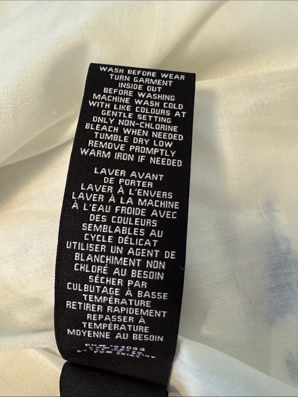 7 For All Mankind Blue and White Toile linen blend NWT Mini Dress XS - Picture 9 of 10
